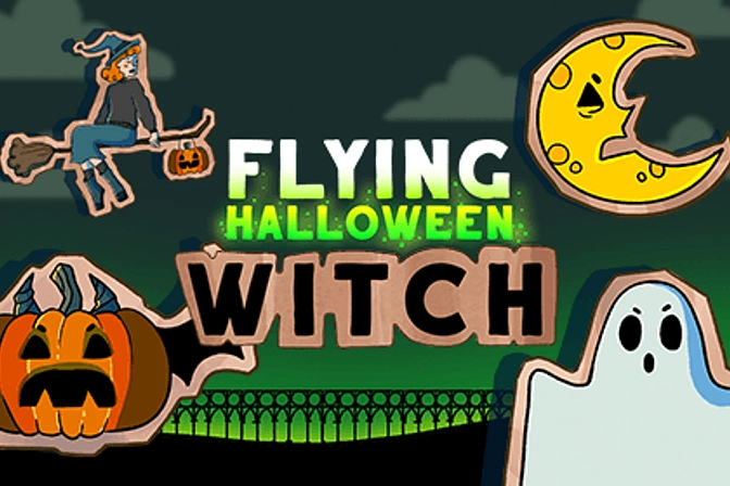 Halloween Witch Fly