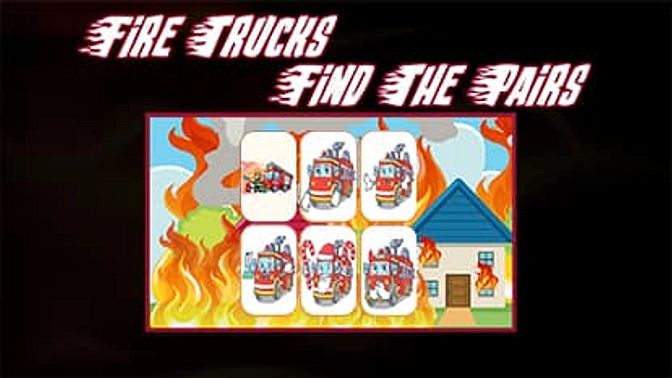 Fire Trucks: Find the Pairs